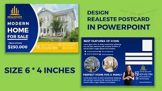 postcard design in PowerPoint  tutorial no 84