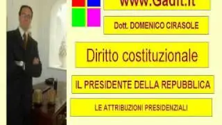 DIRITTO COSTITUZIONALE Le attribuzioni del presidente della reppublica