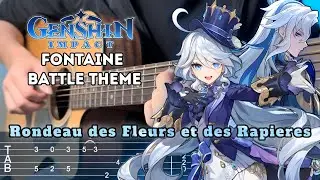 Rondeau des fleurs et des rapieres - Genshin Impact | Fingerstyle Guitar + TAB