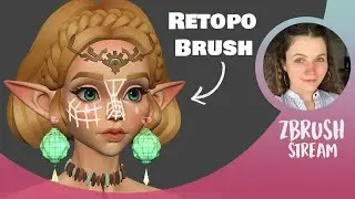 Let's try out the Retopology Brush!  – Layla Viscu – ZBrush 2026