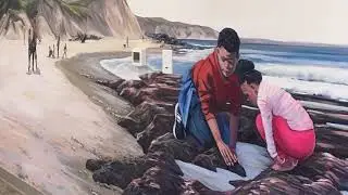 Half Moon Bay Mural Time Lapse Painted for San Mateo Credit Union