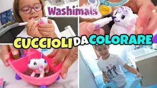 WASHIMALS CRAYOLA: Cuccioli Adorabili 😻 da COLORARE e LAVARE