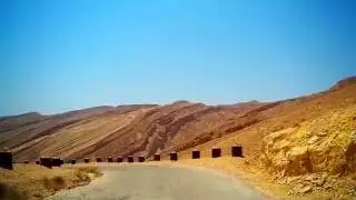כביש 227, מעלה עקרבים, הנגב במדבר Route 227, The Scorpion's Pass, road in the desert, Negev, Israel