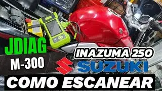 Como ESCANEAR 🔧✅- INAZUMA 250 🔧✅ SUZUKI / Con el J DIAG M 300 / ALEJO MOTOS 🏍️🛠️🔧