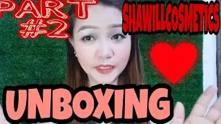 PART2 UNBOXING PAMASKONG HANDOG NI SHAWILL COSMETICS(leny  m vlog)