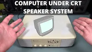 MT Multimedia SBC675 - Retro Desktop Computer Speakers that fit under CRT screen!