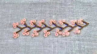 Very easy borderline embroidery design | Magic of Hands 