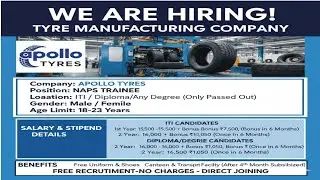 Apollo Hiring | Diploma/ ITI/B-Tech | Apply Now #job #seeknaukari @seeknaukari 