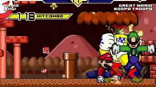 Super Mario & Super Luigi (SM853 Edit) vs Wario and Koopa Troopa MUGEN Battle!!!