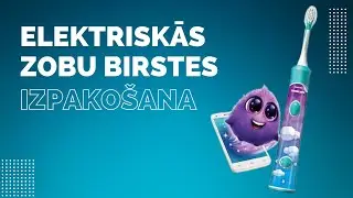 Philips Sonicare ForKids elektriskā zobu birste HX6321 ar vienu uzgali komplektā - izpako&scaron;ana.