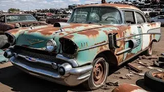 1957 James Bond Chevy Bel Air Full Restoration from Total Disrepair to Luxury New