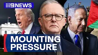 US reacts to Australia's Palestine recognition plan | 9 News Australia