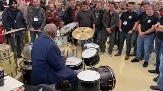 Bernard “Pretty” Purdie at the 2020 Delaware Drum Show - Sunday, 2/23/20