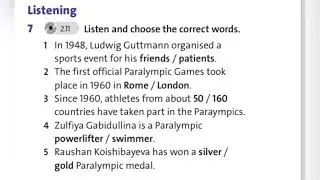 English plus 8. Unit 4. Review unit 4. Ex7,p54