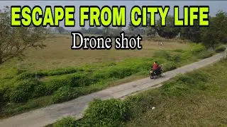 Escape from the city life. one day in the countryside I Drone shot I Day trip from kolkata