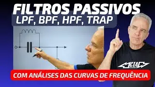 Filtros passivos - LPF, BPF, HPF, TRAP
