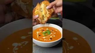 Как приготовить томатный суп с базиликом 🍅