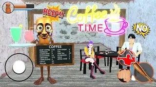 Playing as Tung Tung Sahur A day as a Chaotic Cafe Owner in Granny House - Funny Animation