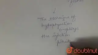 What is hypophysation? | CLASS 12 | STRATEGIES FOR ENHANCEMENT IN FOOD PRODUCTION | BIOLOGY | Do...