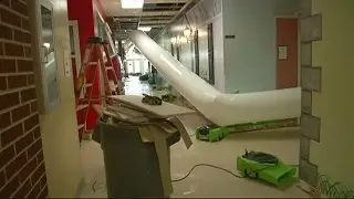 School damaged by water