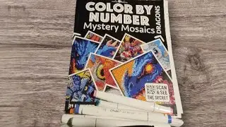 Dreams And Color is live! Coloring In Color By Number Mystery Mosaics Dragons Book 2 Malie Kokoro