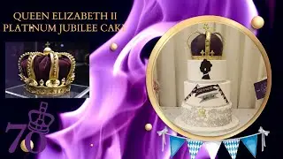 Queen Elizabeth II - 4 Tier Platinum Jubilee Cake #queenelizabeth #platinumjubilee #royalcake