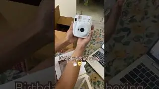 Birthday gift unboxing 🥹 #instaxmini11 #instax #travel  #birthday