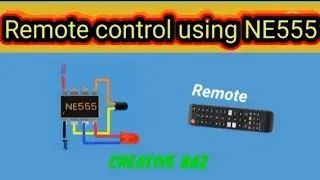 How to make a remote control switch using ne555ic?Ghar par ne555  ic se banaye remote control switch