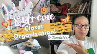 🧥 EXTREME Hall Closet Decluttering and Organizing / Real Life Declutter / Coat Closet Clean Out 🧹