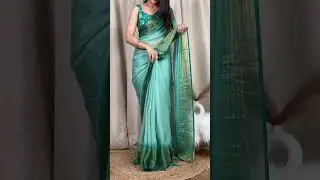 Chiifon satin saree with sequins work contact 9884792857
