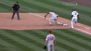 Umpire review confirms Phillies' win