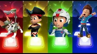 PAW Patrol -Tracker🆚Ryder🆚Ryder🆚Ryder🎶 Tiles Hop EDM Rush