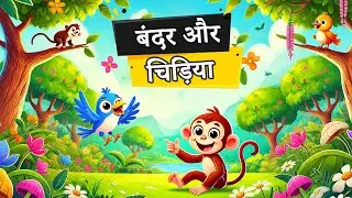 बंदर और चिड़िया | Bandar Aur Chidiya | Hindi Kahani | Rachna Sagar
