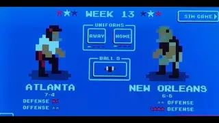 Retro Bowl - Season 1 Week 13 - Nintendo Switch Lite - Atlanta 7-4 at New Orleans 6-5