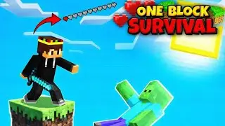Surviving on ONE BLOCK Only&hellip; Can I Beat Minecraft? 🔥 LIVE