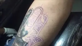 Hamsa Tiger Tattoo Time lapse | Xpose Tattoos Jaipur