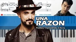 🎹 Como tocar UNA RAZON de Abel Pintos [TUTORIAL F&Aacute;CIL] 🎼 Partitura GRATIS!