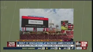 Debut of renovations at Raymond James Stadium
