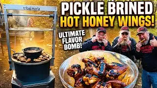 Hot Honey Chicken Wings are juicy, sticky, packed with smoky flavor!
