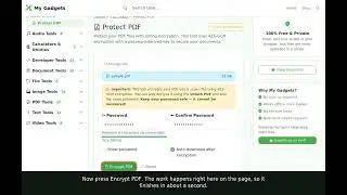 Protect PDF — Free Online Tool, No Upload Needed