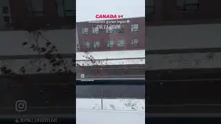 Canada&rsquo;s snowstorm games just began ❄️🍁 #snow #canada #toronto #rupulcanadalifestyle #youtubevideo