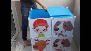 Hướng dẫn lắp r&aacute;p tủ nhựa gh&eacute;p 6 &ocirc;