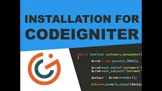 Grocery CRUD Enterprise - Installation for Codeigniter