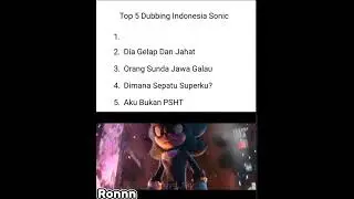5 dubbing sonic lucu by Lloyd_Sky #dubbing #memes #dubbingkartun #memedubbing #dubbingvideo