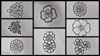 Simple flowers Mehndi Designs 🌸✨🔥 || Simple Mehndi Designs For Beginners 