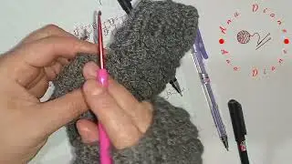 #Mittens  #crochet fingerless crocodile stitch