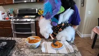 Making dog safe pumpkin pie!!