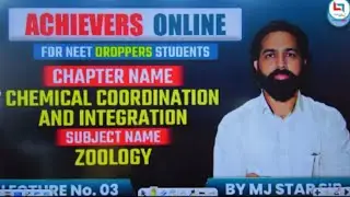 chemical coordination and integration by Manjesh Sir|Class 11|mj star sir|Ex allen kota|Manjesh Jain