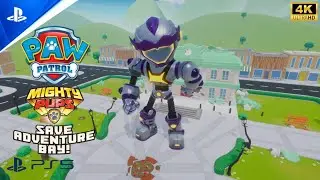 PAW Patrol Mighty Pups Save Adventure Bay - Gameplay Walkthrough Part 7 - Runaway Robot [4K 60FPS]