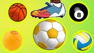 learn ball names for kids | Learn English | Easy English | Sports Balls | Teach English